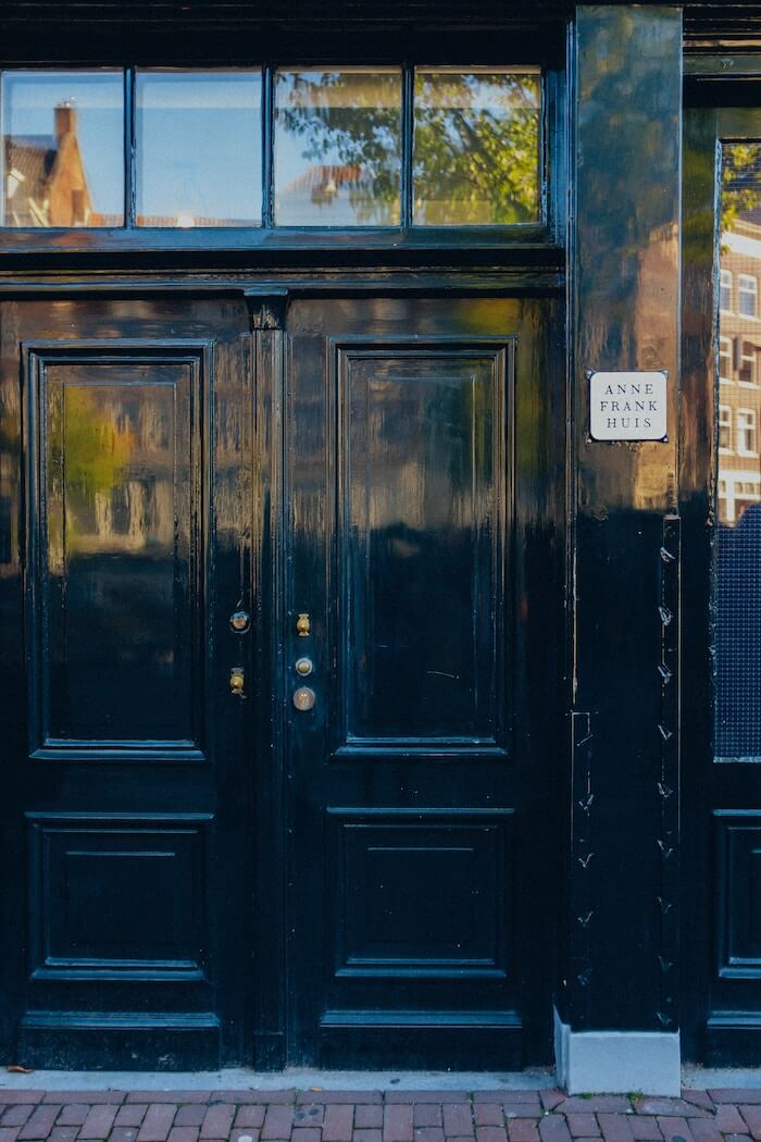 Tür des Anne Frank Hauses