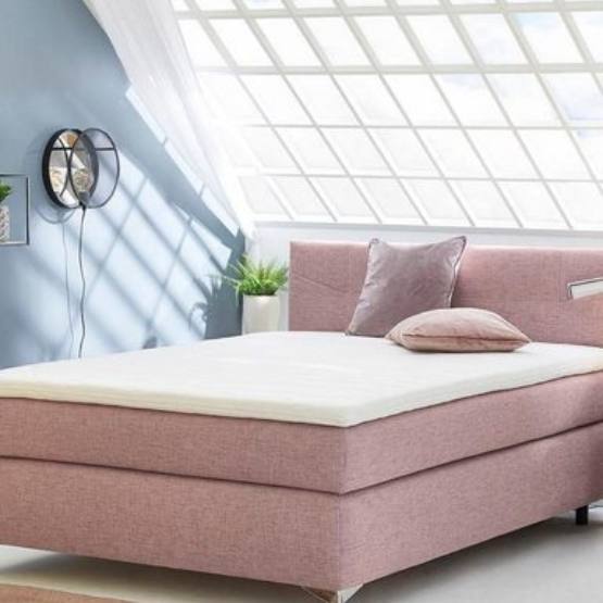 Schlafzimmer rosa mit Bett Adrina