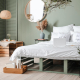 Schlafzimmer einrichten modern mit grün