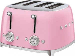 Smeg Toaster Doppelschlitz in pink rosa pastell