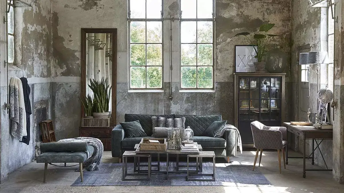 Industrial-Style-Wohnzimmer-Riviera-Maison